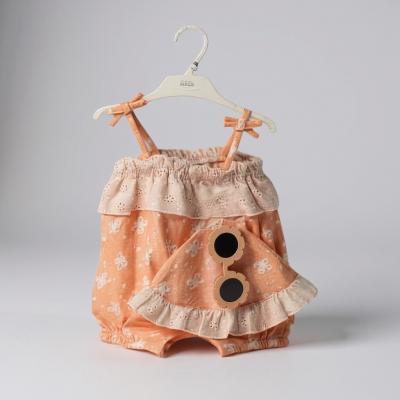 NT2120-6352O   "Butterflies" Romper Set  (0-9 months)