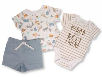 NT2120-6354B  "Safari" Shorts Set  (0-9 months)