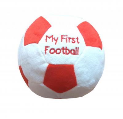 NT25-1123-R  Red "My First Football" and Rattle 
