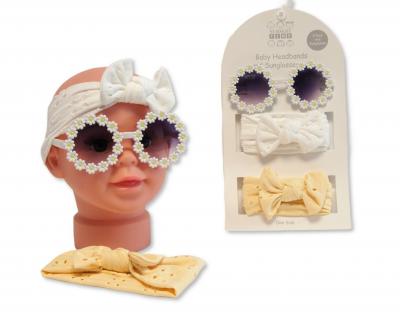NT25-1395  Sunglasses and Two Headbands Gift  (approx 12m)
