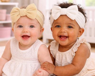 NT25-1397A Twin Pack Waffle Headband Set (Approx 6-12 months)