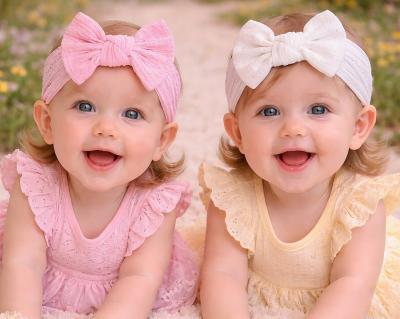 NT25-1400A Twin pack Stretch Bow headband set