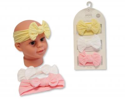 NT25-1403  Cable Triple pack Stretch Bow headband set 