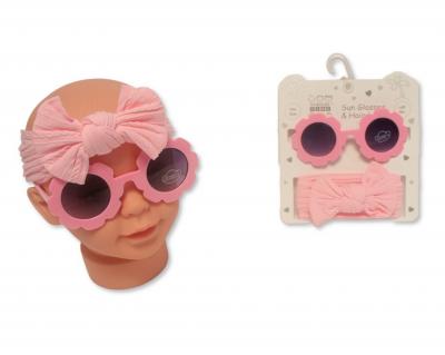 NT25-1405  Flower Sunglasses and Headband Gift  (approx 12m)
