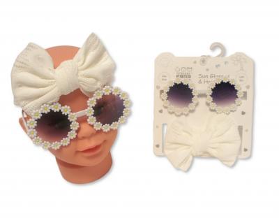 NT25-1406  Daisy Sunglasses and Headband Gift  (approx 12m)