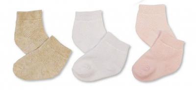 NT61-2236-P  Triple Pack Socks  (Choose Size 0-6m)