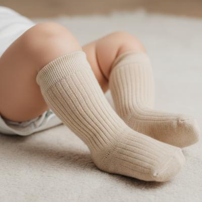 NT61-2243-T Taupe Ribbed 3/4 Length Socks (Choose Size 0-8)
