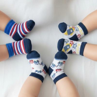 NT61-2247 3 Pack "Cars/Stripes/Stars" Socks (Choose Size 0-6m)