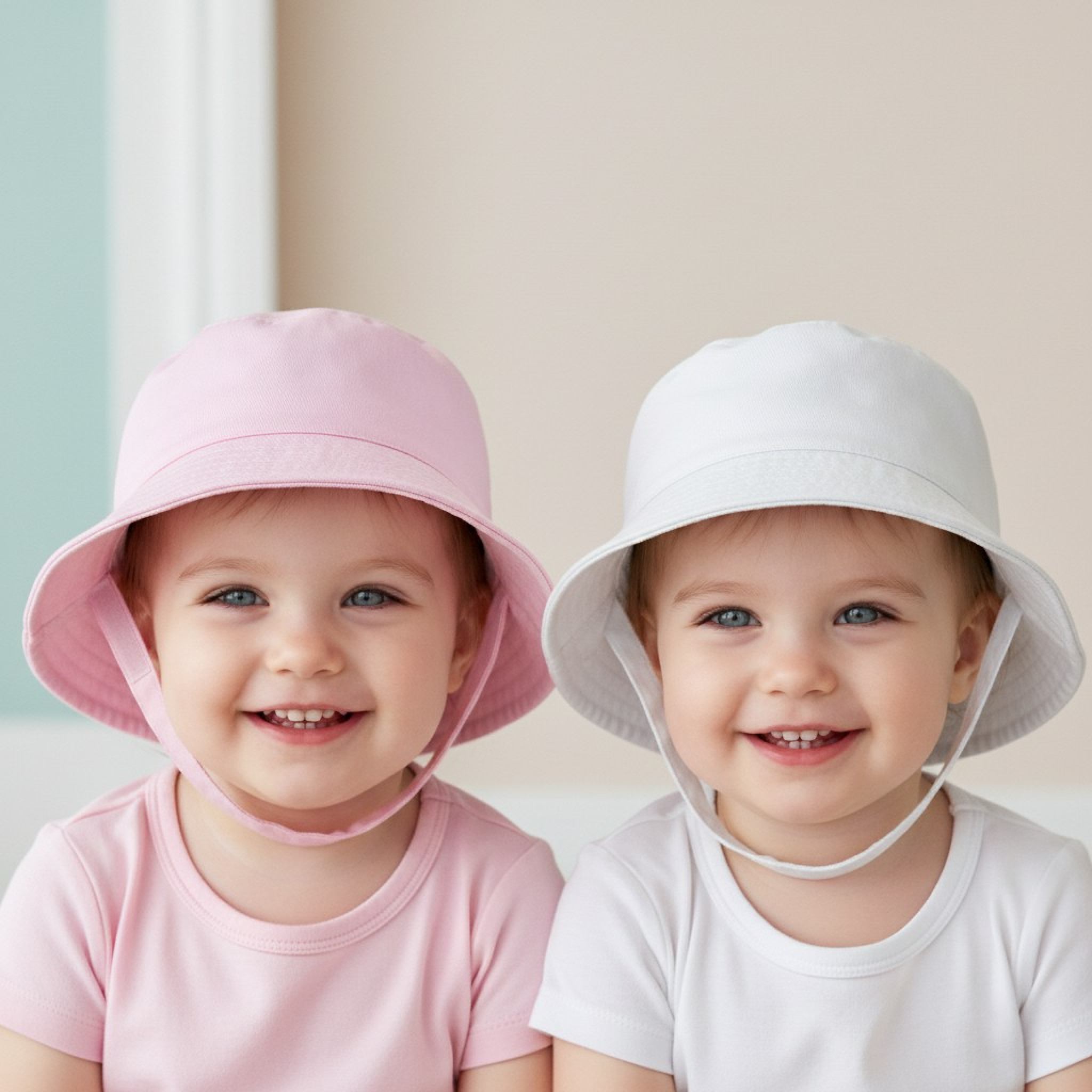 Pesci Baby KIDS/0241 5055185857036 PB0241PW Bucket Hat with Chin Strap (0-12 months)