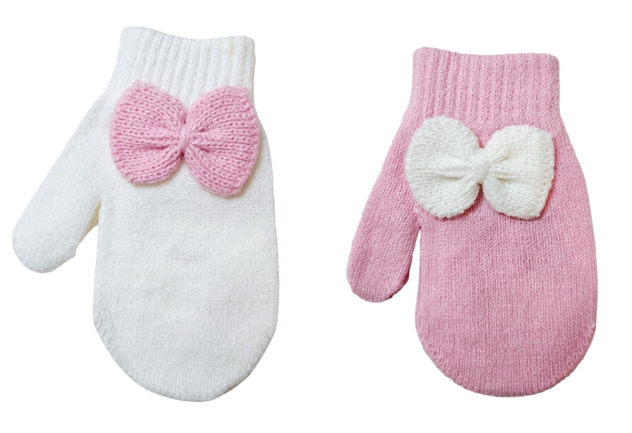 Pesci Baby  * PB6174-9 Bow Mittens (Baby)
