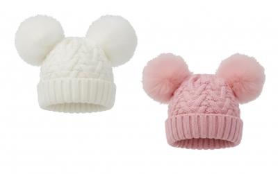 PB6229PW Zigzag Pom Pom Hat (0-6 months)