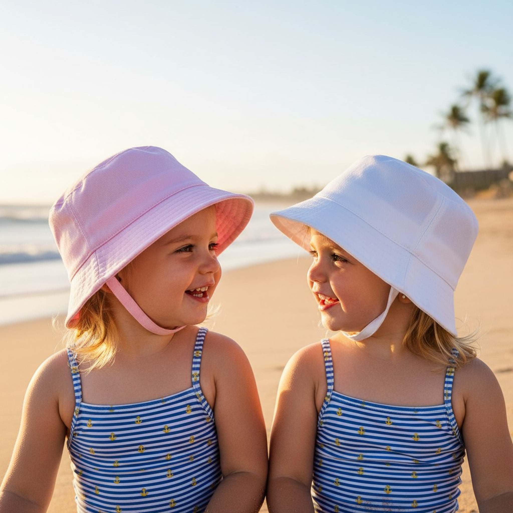 Pesci Kids KIDS/0242 5055185857043 PK0242-PW Bucket Hat with Chin Strap (12-48 months)