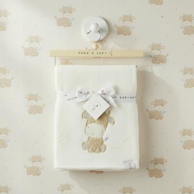 PSN14646 Plush Wrap with Highland Cow on Hanger