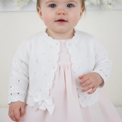 PX0208-W-A White Miranda Cardigan (NB-6 months)