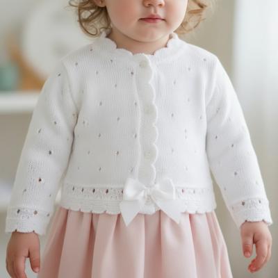 PX0208-W-B White Miranda Cardigan (6-24 months)