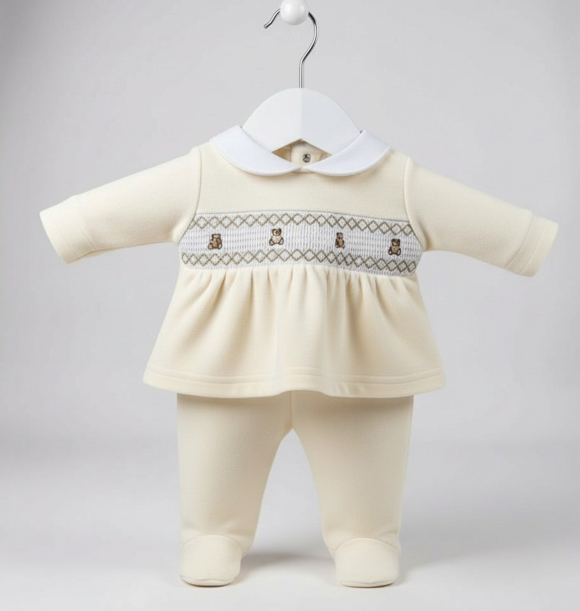 Pex  * PX0273I Teddy Velour 2 Piece Set (Newborn - 6 months)