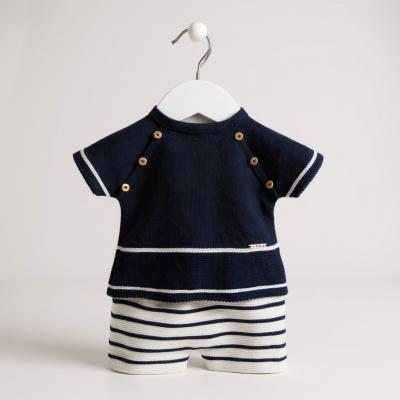 PX0552N  Casper Navy Knit Set  (Nb -6months)