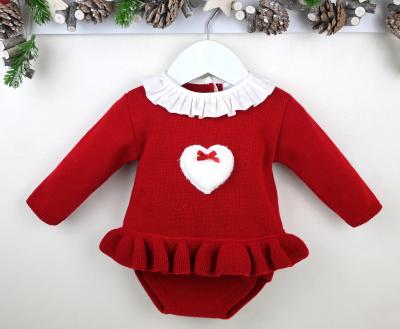 PX0755RED  Cecily Jam Pant "Heart" Set  (0-9 months)