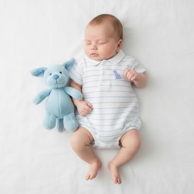 PX0836-B  "Benji Dog" Romper  (Newborn - 6 months)