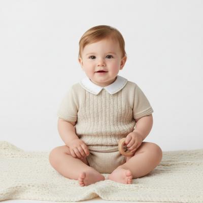 PX0873NB  Natural Leon Pants Suit  (9-24 months)