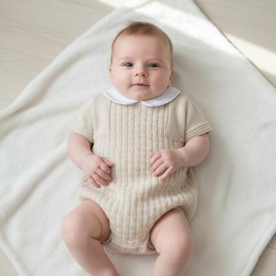 PX0874-N   Natural Leon Romper  (Newborn -6 months)