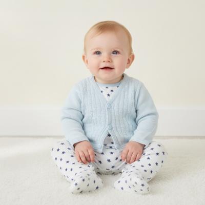 PX0876-BS  Sky Leon Cardigan  (Newborn -6 months)