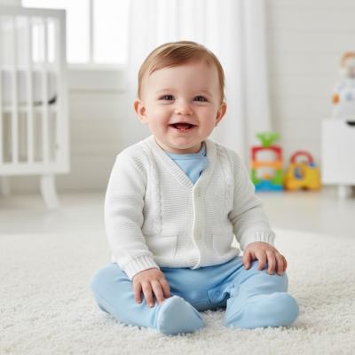PX0877-WA  White Fletcher Cardigan  (NB-6 months)