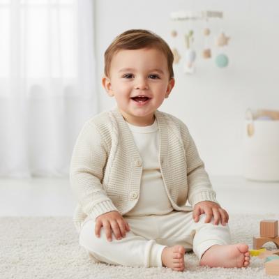 PX0877BIS-A  Natural Fletcher Cardigan  (NB-6 months)