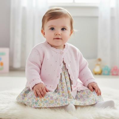 PXMiranda-P-Ao  Pink Miranda Cardigan  (0-3 only)