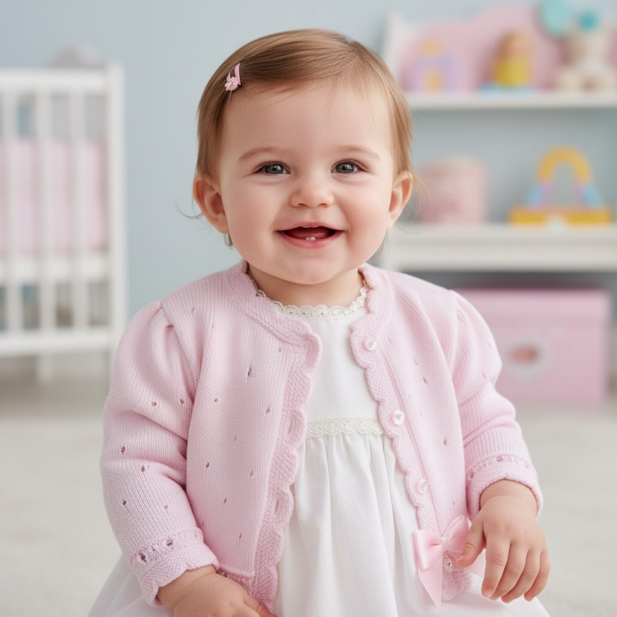 Pex B0208 * PXMirandaP-B Pink Miranda Cardigan (6-24 months)