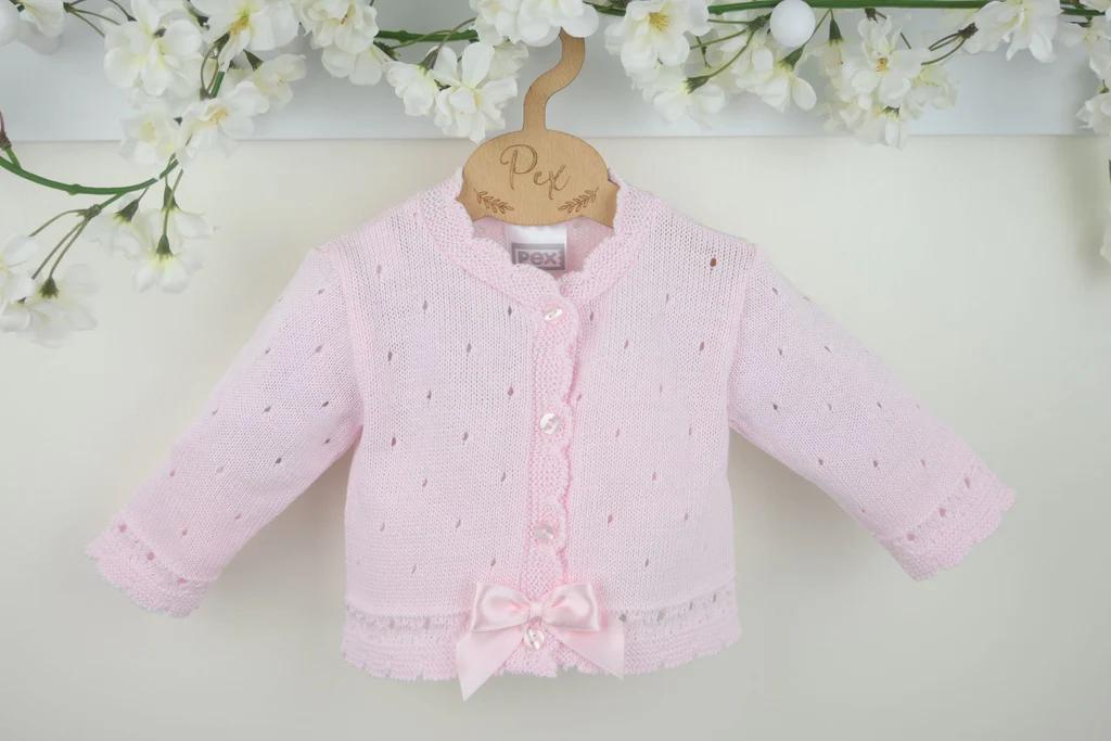 Pex B0208 * PXMiranda Pink Miranda Cardigan (0-6 months)