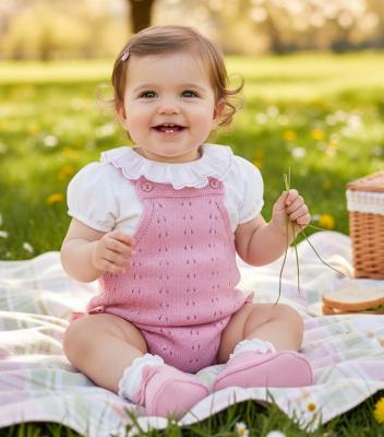 PXTillyDPi  Dusky Pink Tilly Romper Set  (9-24 months)