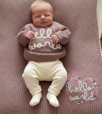 RBJ16200 Dusky Pink Boxed Jumper & Wrap (0-3 months)