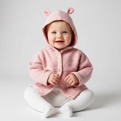 RBB03799-P  Cotton knit cardigan  (0-12 months)