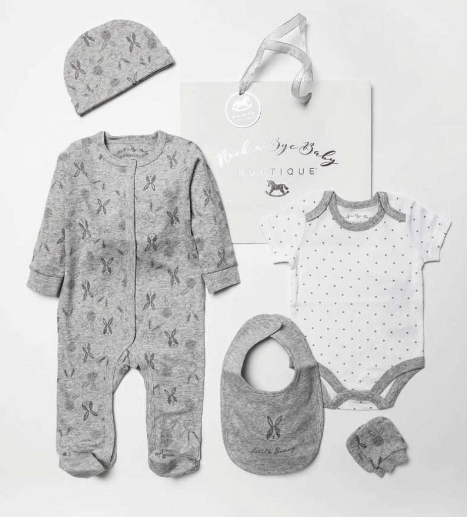 Rock a bye boutique   RBB04281 "Bunny" 5 Piece Set (NB - 6m)