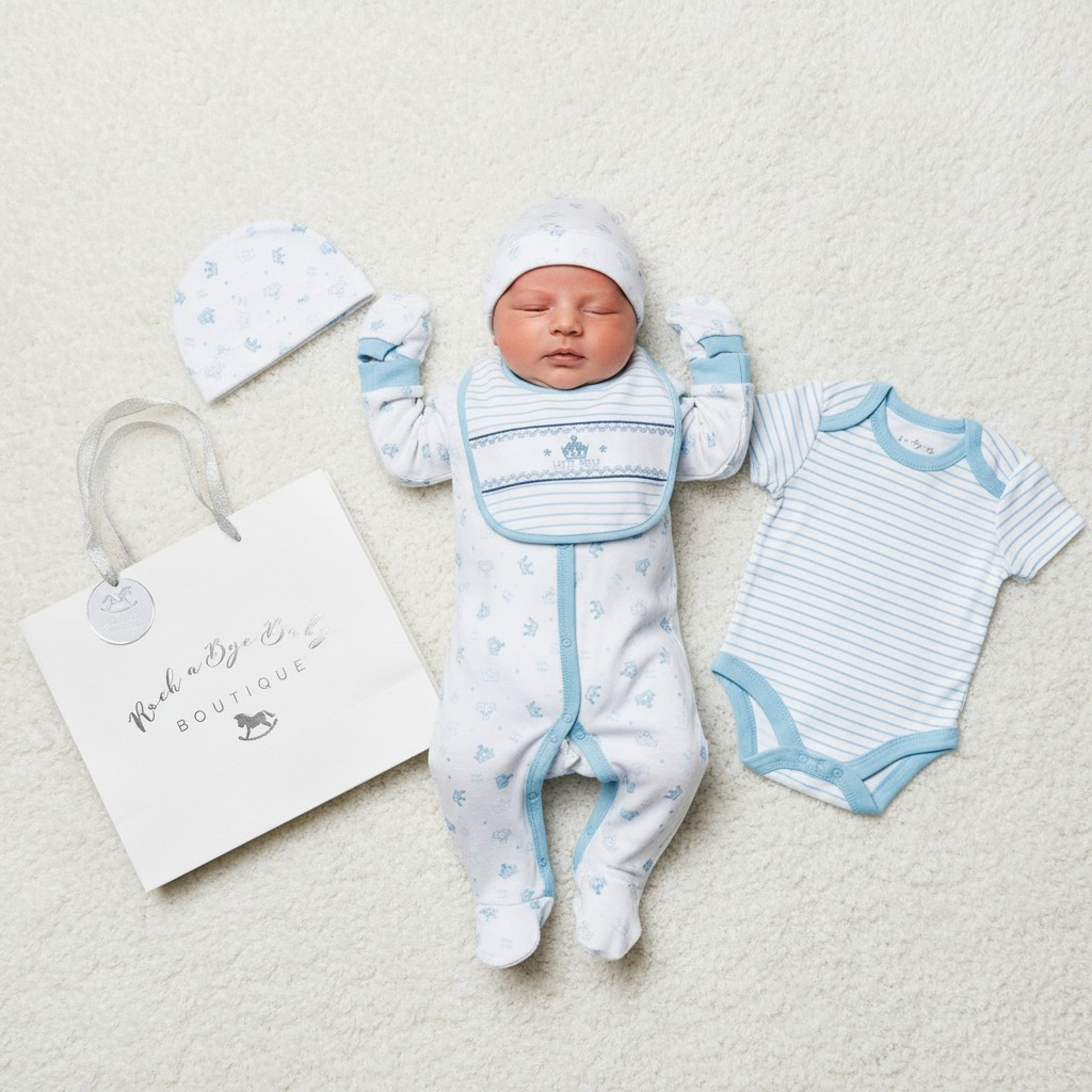 Rock a bye boutique   RBB04285S "Crown" 5 Piece Set (NB - 6m)