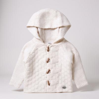 Rock a bye boutique China  RBC05132W Toggle Basket Weave Cardigan (0-12 months)
