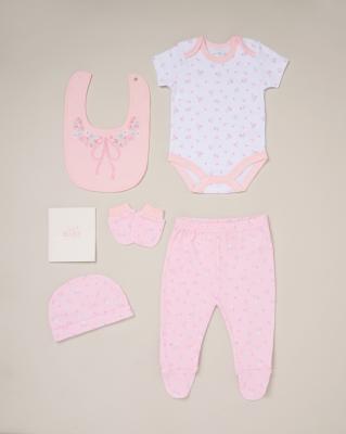 Rock a bye boutique  5056623232736 RBC05699 Bow Memory Book 6 Piece Set (NB - 6m)