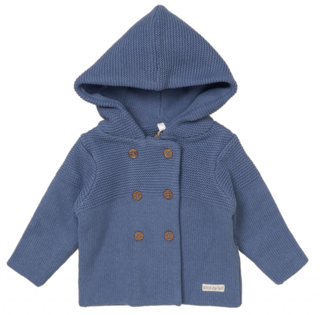 HOME GROWN BABY (organic)  * HGC05714 Cotton Double Knit cardigan (0-12 months)
