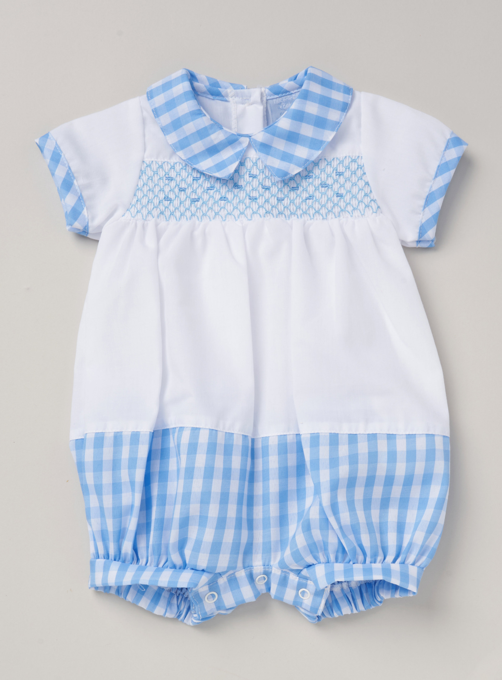 Rock a bye boutique D06457 5056623268025 RBD06457 Smocked Gingham Romper (0-9 months)