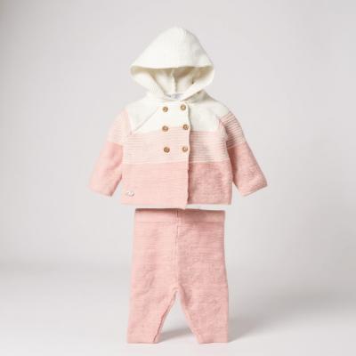 RBD06995P  Knitted Cotton Cardigan Set  (0-12 months)