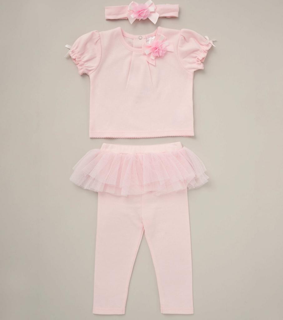 Rock a bye boutique D07143 * RBD07143 Two Piece with Padded Hanger and Headband (9-24 months)