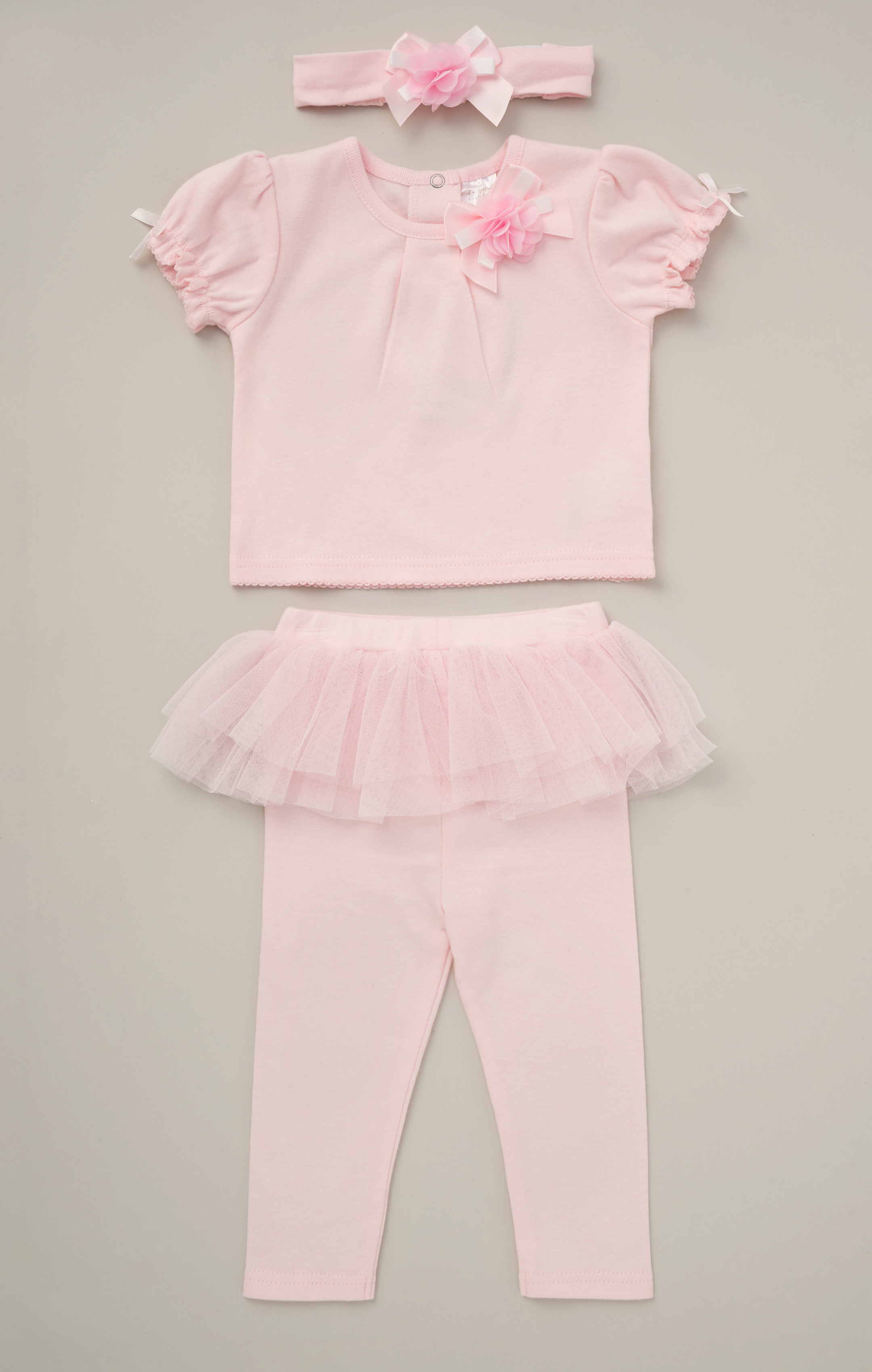 Rock a bye boutique D07143 * RBD07143 Two Piece with Padded Hanger and Headband (9-24 months)