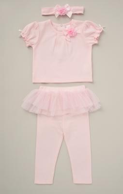 Rock a bye boutique D07143 * RBD07143 Two Piece with Padded Hanger and Headband (9-24 months)