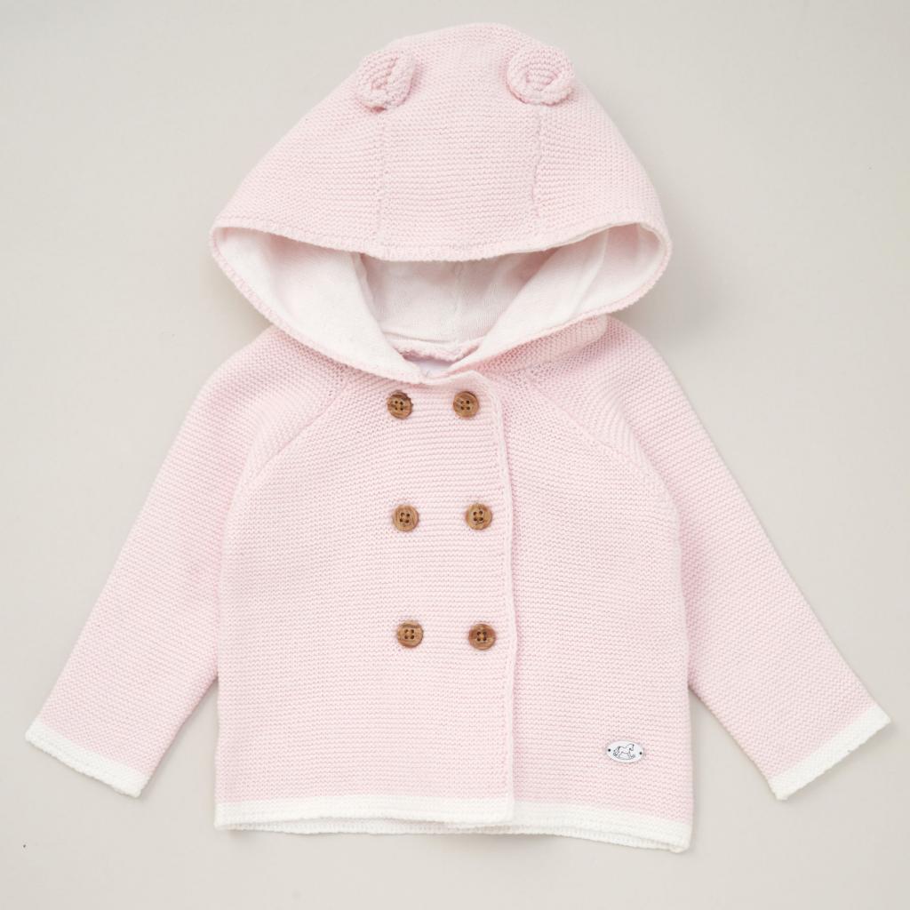 Rock a bye boutique D07150 * RBD07150 Hooded Double Knit Cardigan (0-9 months)