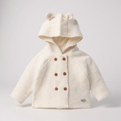 RBD07152W  Hooded Double Knit Cardigan  (0-9 months)