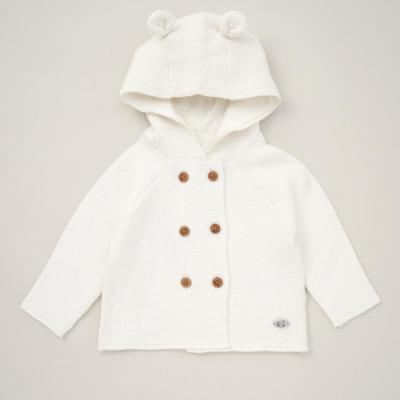 Rock a bye boutique D07152 * RBD07152W Hooded Double Knit Cardigan (0-9 months)