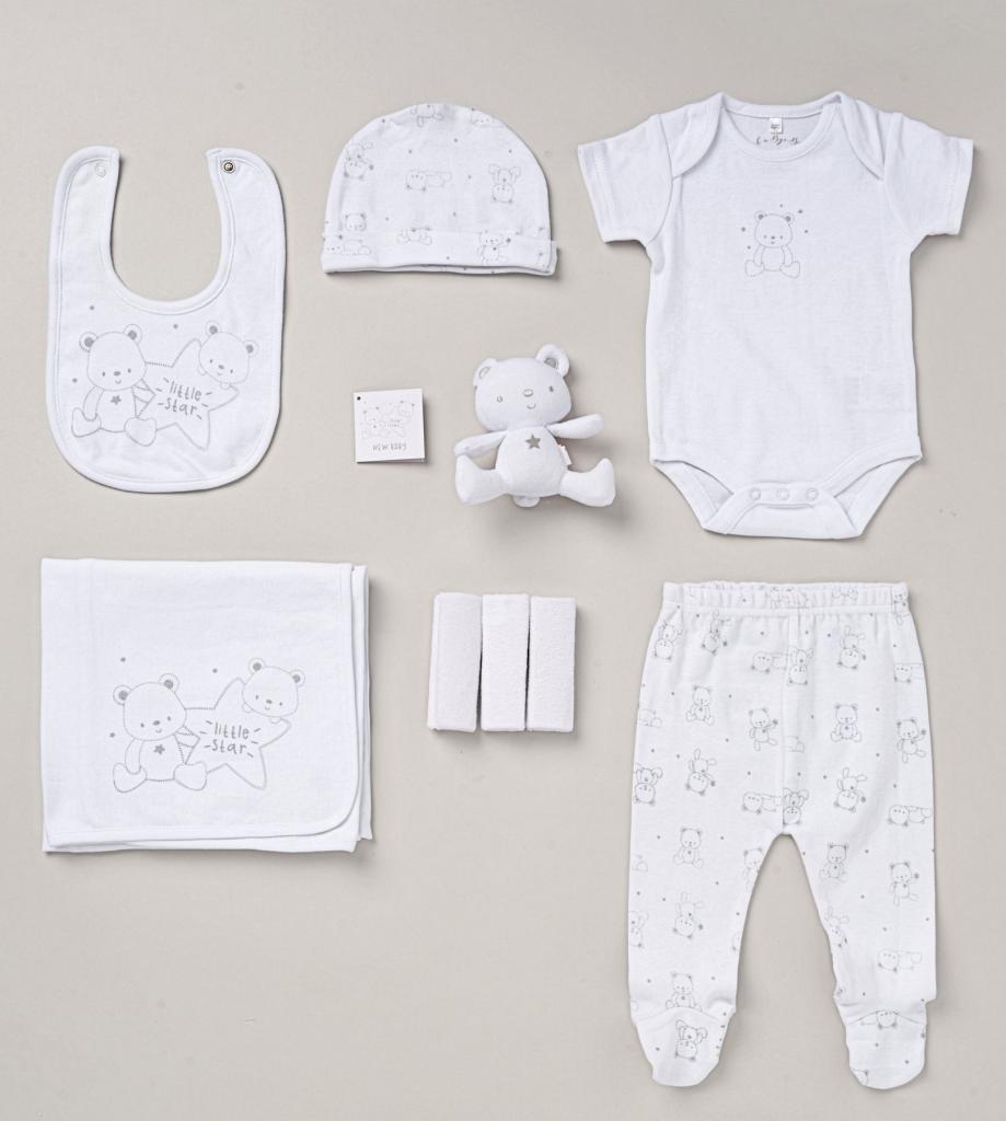 Rock a bye boutique D07178 * RBD07178 10 piece layette "Teddy"(Nb-6 months)