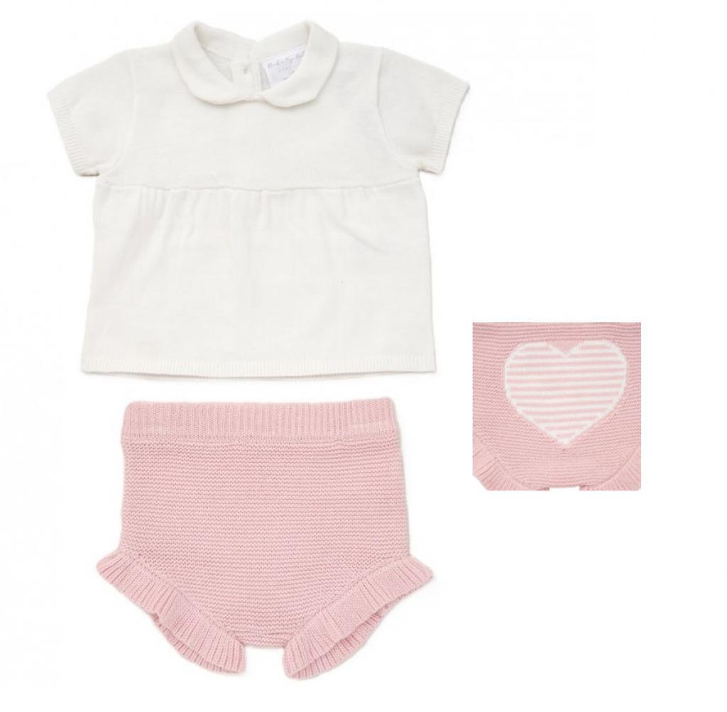 Rock a bye boutique D07273  RBD07273 Cotton knit Top and Shorts (0-12 months)