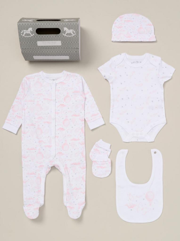 Rock a bye boutique D07322  RBD07322 Balloon 5 Piece Layette & Bag(NB - 6m)